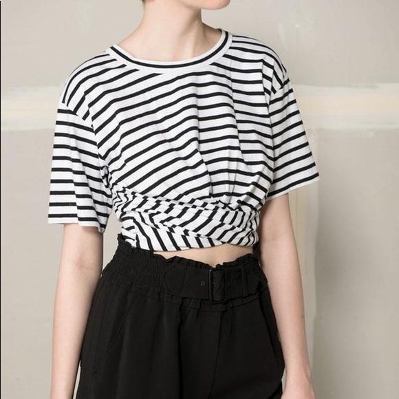 NWT ALC JULES TEE striped shirt sleeve nautical - Picture 3 of 9